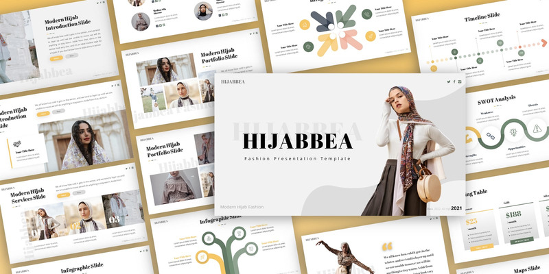 Hijabbea - Fashion Multipurpose PowerPoint Template - Features Image 1