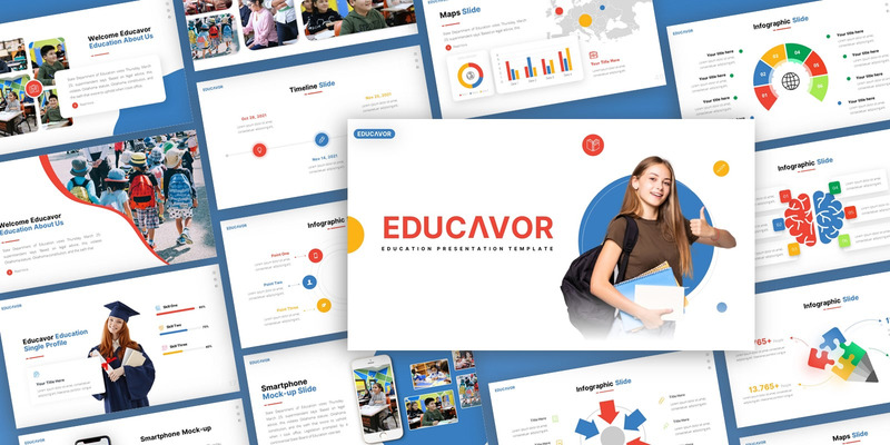 Educavor - Modelo de PowerPoint multiuso de educação - Features Image 1