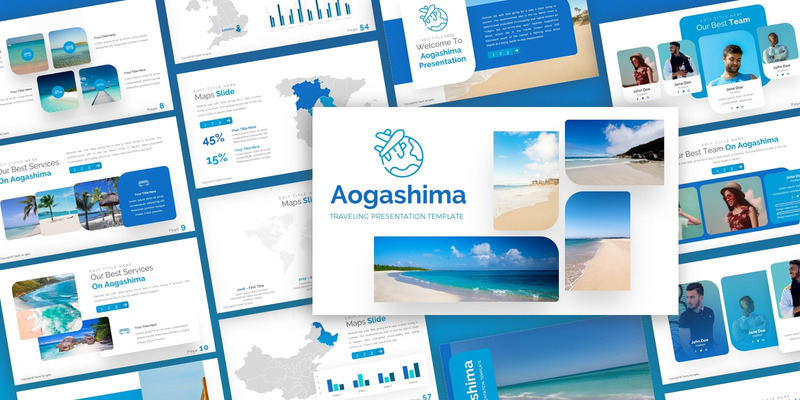 Aogashima - Traveling Multipurpose PowerPoint Template - Features Image 1