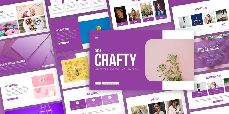 Crafty - 创意多用途PowerPoint模板 - Features Image 1