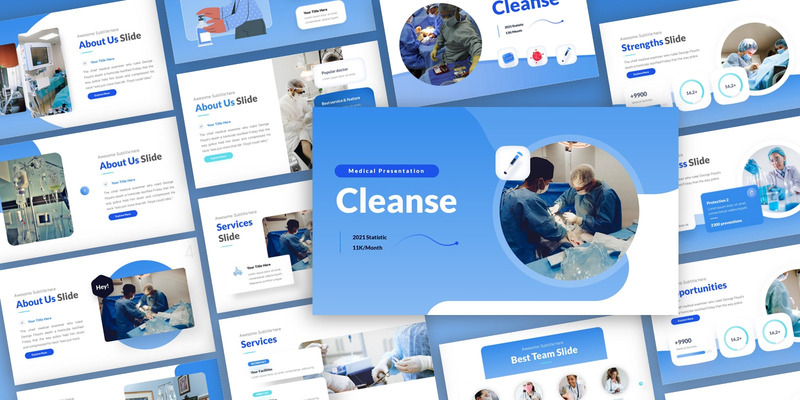 Cleanse - Modello di PowerPoint multiuso medico - Caratteristiche Immagine 1