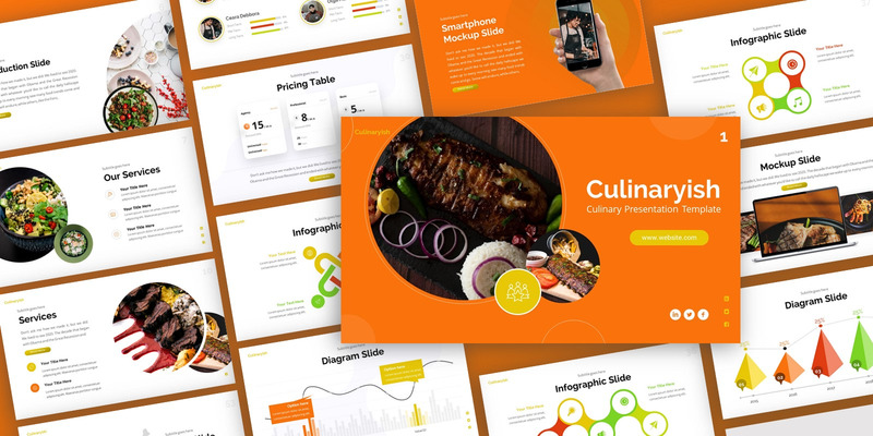 Modello PowerPoint multiuso culinario culinario - Caratteristiche Immagine 1