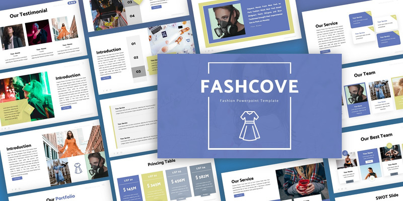 Fashcove - Модный многоцелевой шаблон PowerPoint - Features Image 1
