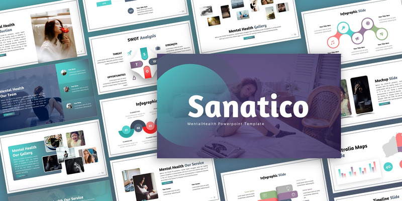 Sanatico - Mental Health Multipurpose PowerPoint Template - Features Image 1