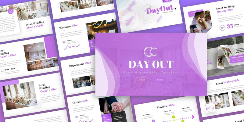DayOut - Modèle PowerPoint polyvalent d'événement - Caractéristiques de l’image 1