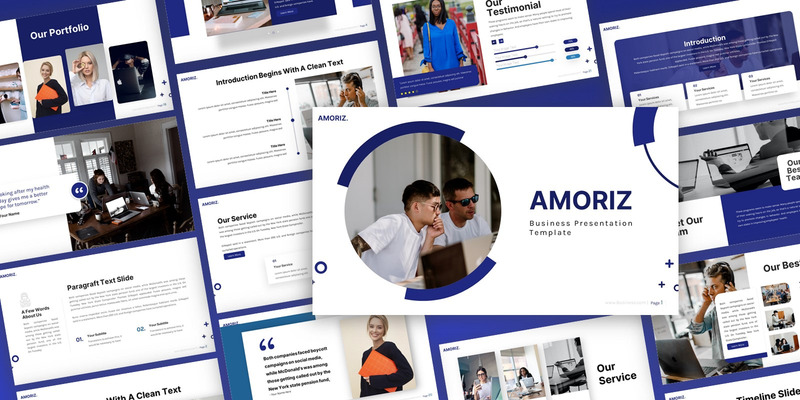 Amoriz - Business Multipurpose PowerPoint Template - Features Image 1