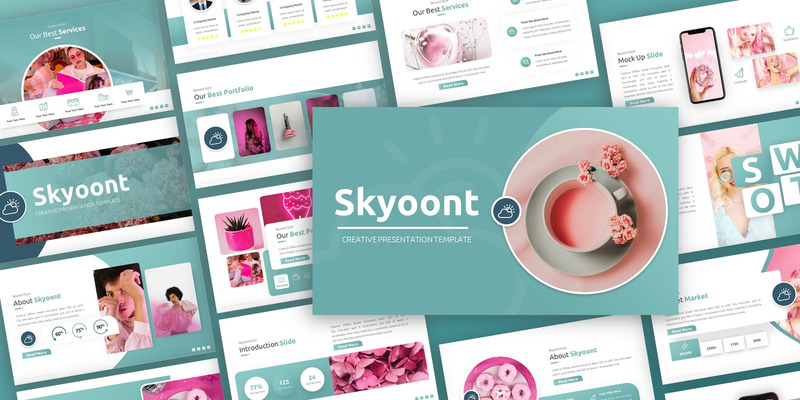 Skyoont - креативный многоцелевой шаблон PowerPoint - Features Image 1