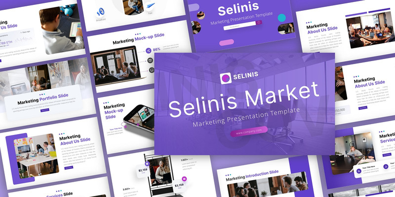 Selinis - Marketing Multipurpose PowerPoint Template - Features Image 1