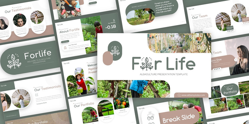 Forlife - Modello PowerPoint multiuso per l'algacultura - Caratteristiche Immagine 1