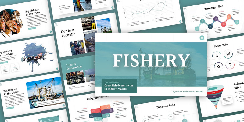 Pesca - Modelo de PowerPoint Multiuso Agricultura - Features Image 1