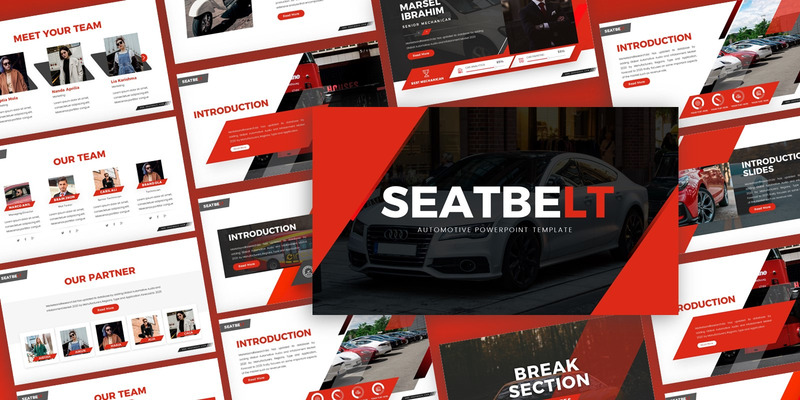 Seatbelt - Automotive Multipurpose PowerPoint Template - Features Image 1