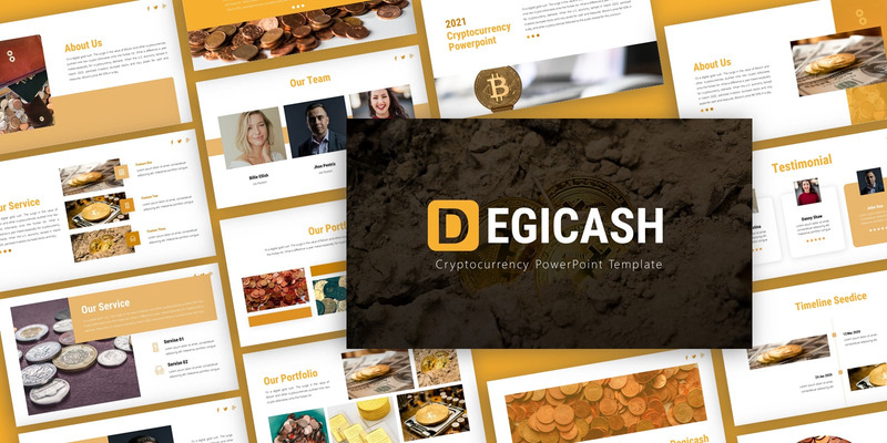 Degicash - Modello PowerPoint multiuso di criptovaluta - Caratteristiche Immagine 1