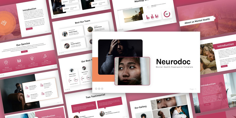 Neurodoc - Modello PowerPoint multiuso per la salute mentale - Caratteristiche Immagine 1