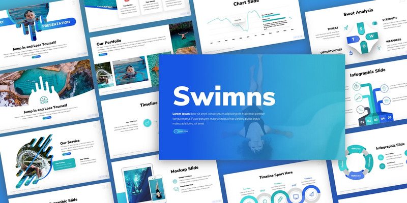 Swimns - Sport Multipurpose PowerPoint-mall - Features Image 1