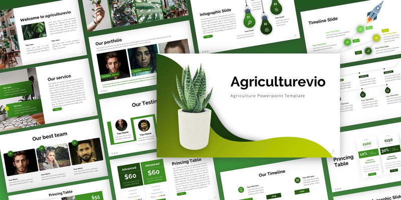 Agriculturevio Agriculture Multipurose PowerPoint Template - Features Image 1