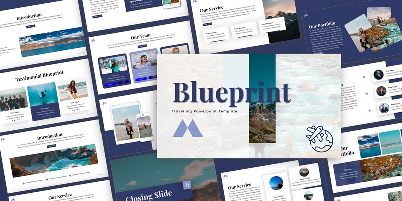 Blueprint - Travelling Multipurpose PowerPoint Template - Features Image 1