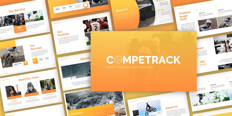 Competrack-运动多功能PowerPoint模板 - Features Image 1