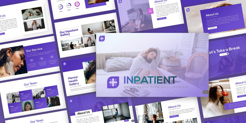 Inpatient - Mental Health Multipurpose Sjablonen PowerPoint presentatie - Features Image 1