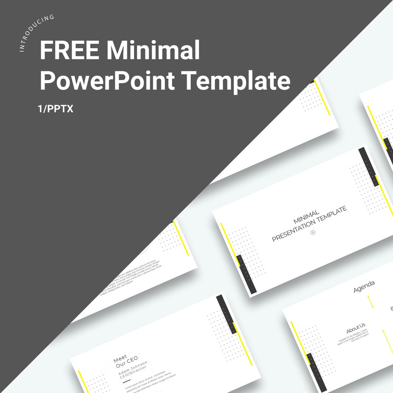 Gratis Powerpoint-mall för minimal presentation - Features Image 1