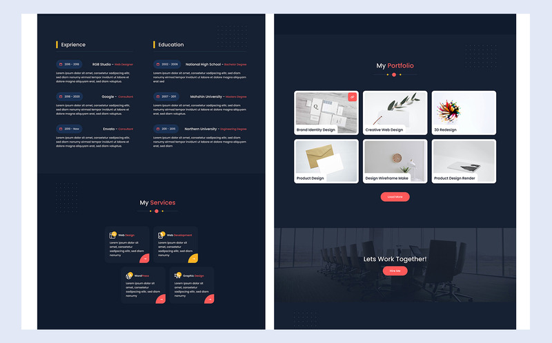 ResPro Personal Portfolio XD-mall - Features Image 2