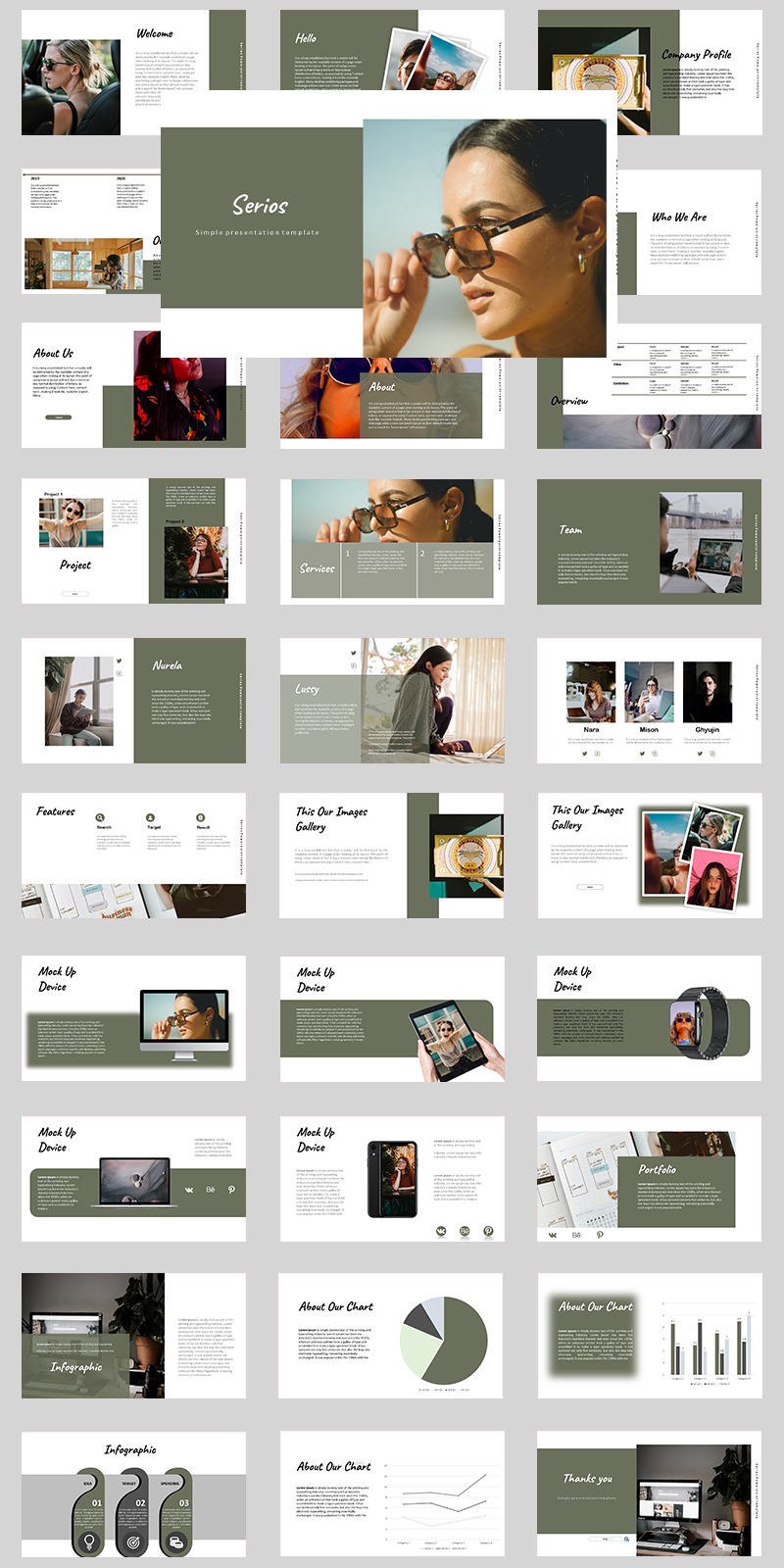 Serios PowerPoint template - Features Image 1