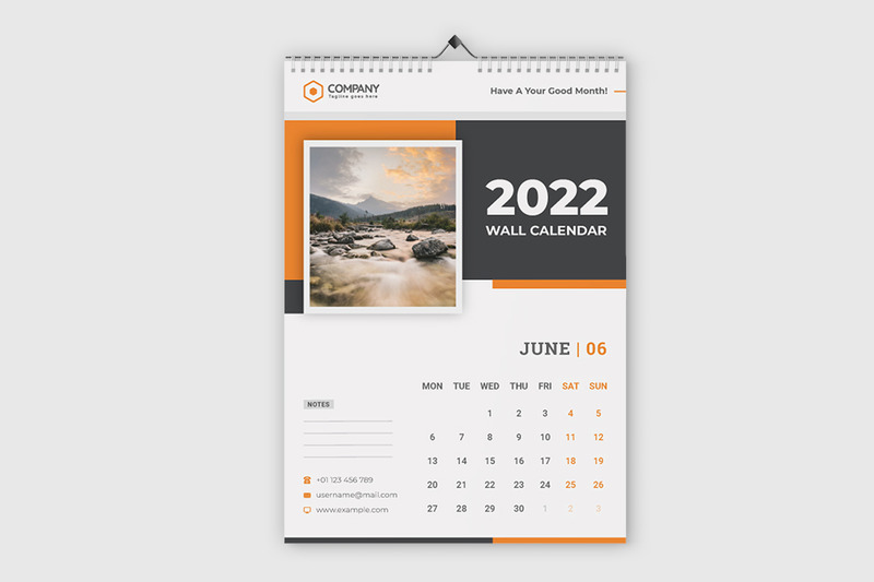 Modern 2022 wandkalenderontwerp - Features Image 1
