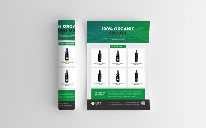 Hemp or Cbd Product Sale Flyer - Features Image 1