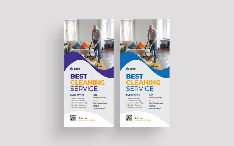 Cleaning Service Rack Card Design - Features Image 1