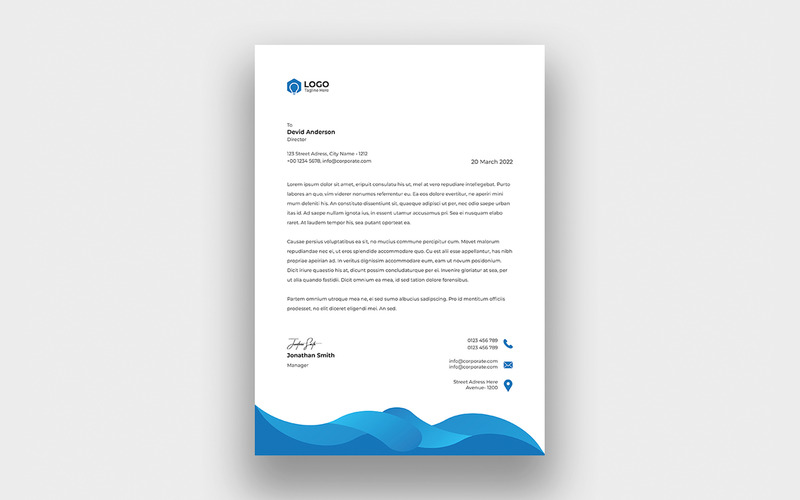 Modern Corporate Creative Business Letterhead Template - Features Image 1
