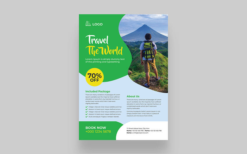 Modern Travel Poster Design Template - Features Image 2