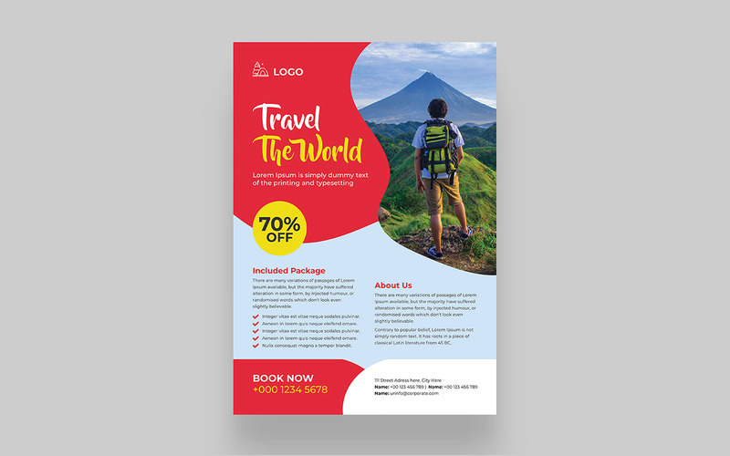 Modern Travel Poster Design Template - Features Image 1