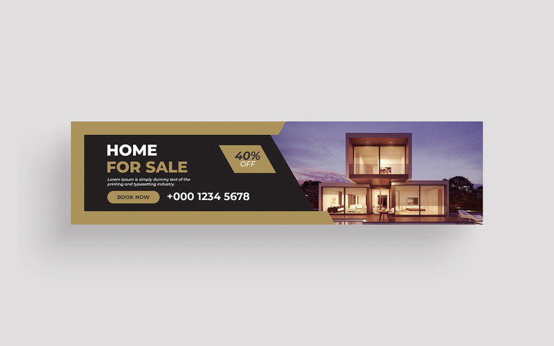 Real Estate Home LinkedIn Cover Photo Template - Features Image 1