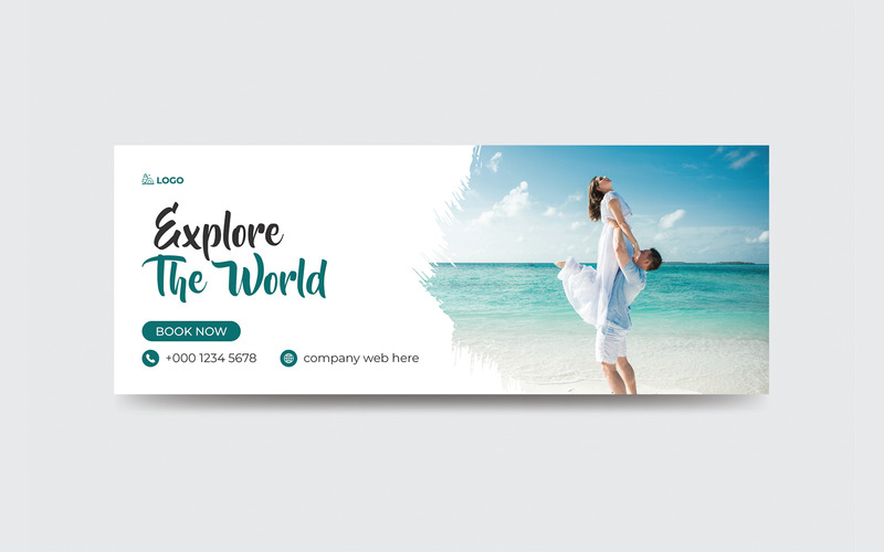 Modern Travel Agency Facebook Cover Photo Design - Features Image 1