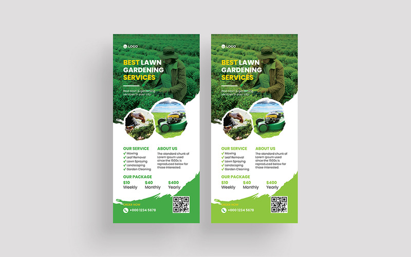 Lawn Mower Dl Flyer Template - Features Image 1