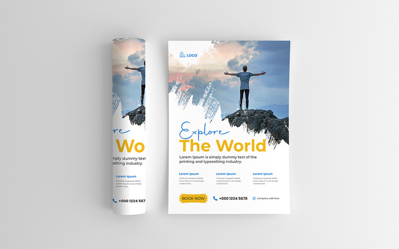 Modern Travel Tour Agency Flyer Template - Features Image 1