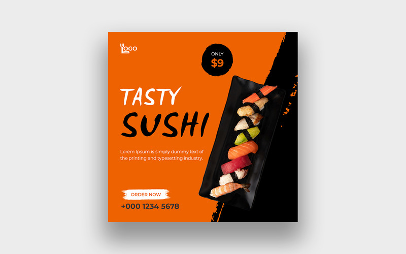 Asian food sushi facebook post - Features Image 1