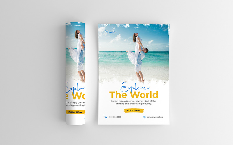Modern Travel Tour Agency Flyer Design - Features Image 1