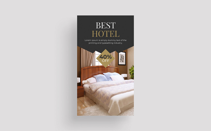 Travel Hotel Facebook Instagram Story Template - Features Image 1