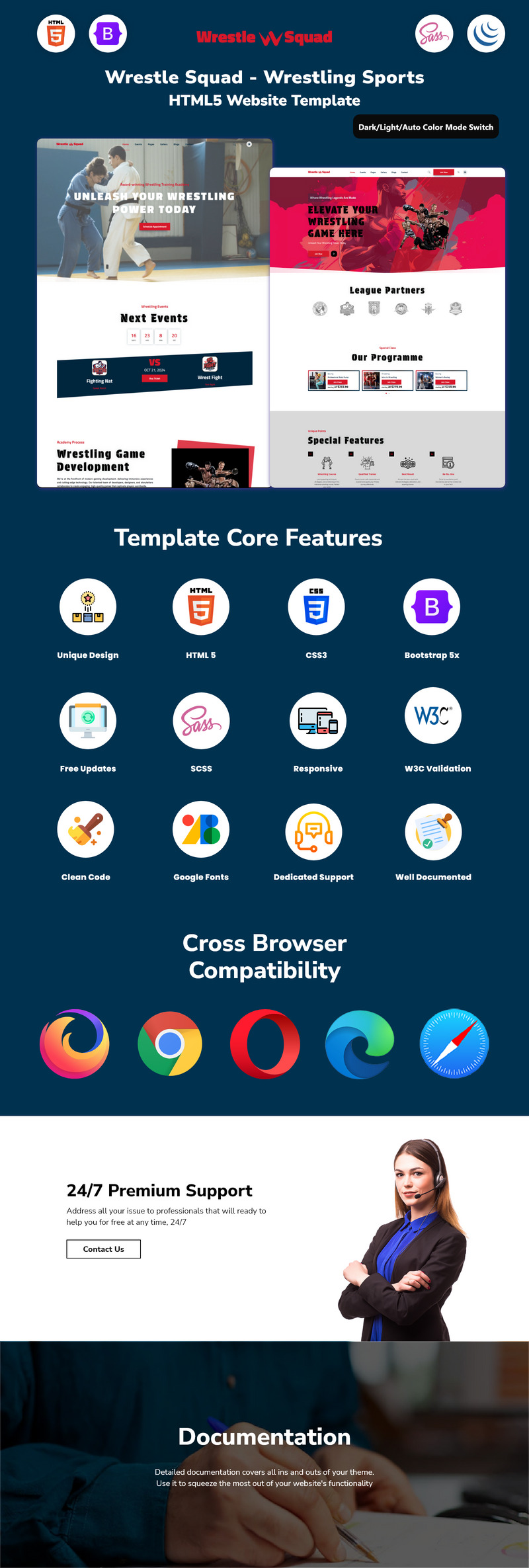 Wrestle Squad - Wrestling Sports HTML5 Website Template - Features Image 2