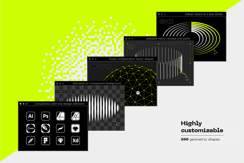 Abstract Design Elements Collection - Vector Image - Features Image 11