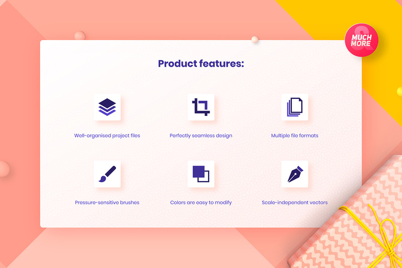 Organico - Modello di raccolta di 120 trame e pennelli - Caratteristiche Immagine 21