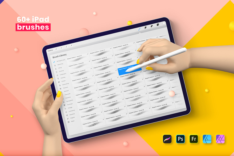 Organico - Modello di raccolta di 120 trame e pennelli - Caratteristiche Immagine 15