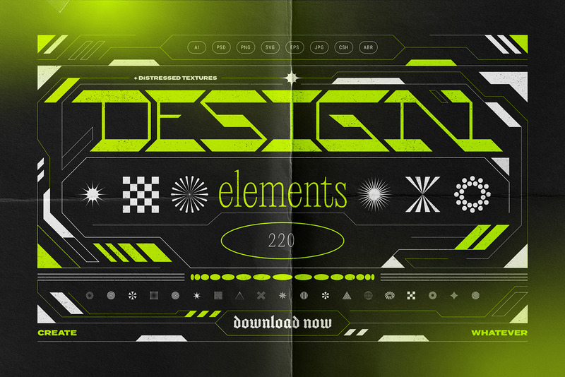 Abstract Design Elements Collection - Vector Image - Features Image 17