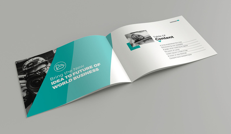 A5-ös tájképek brosúra sablon tervezés Indesign - Features Image 1