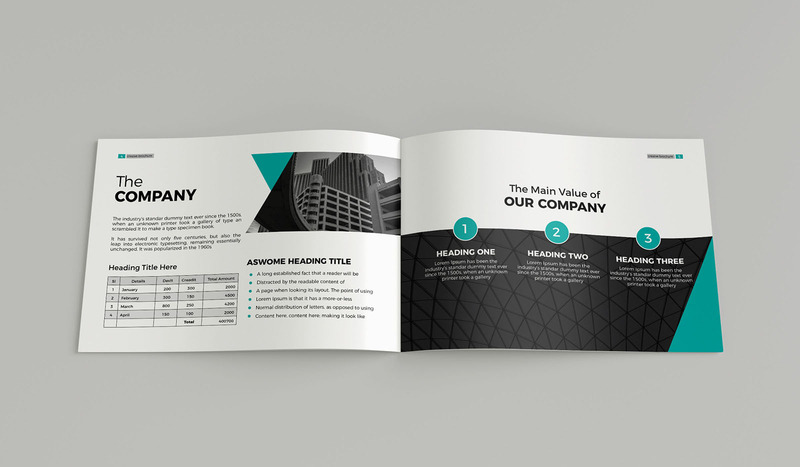 A5-ös tájképek brosúra sablon tervezés Indesign - Features Image 2