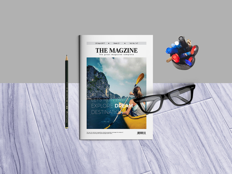 Magazine Template Indesign File - Features Image 1
