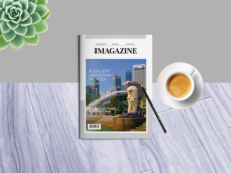 Unique Magazine Template file - Features Image 1