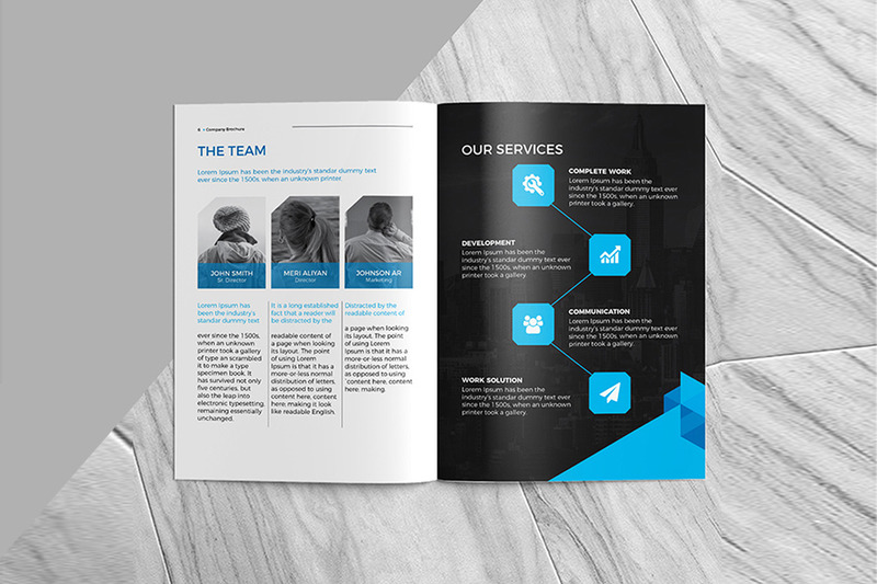 Company Brochure Template Design - Features Image 4