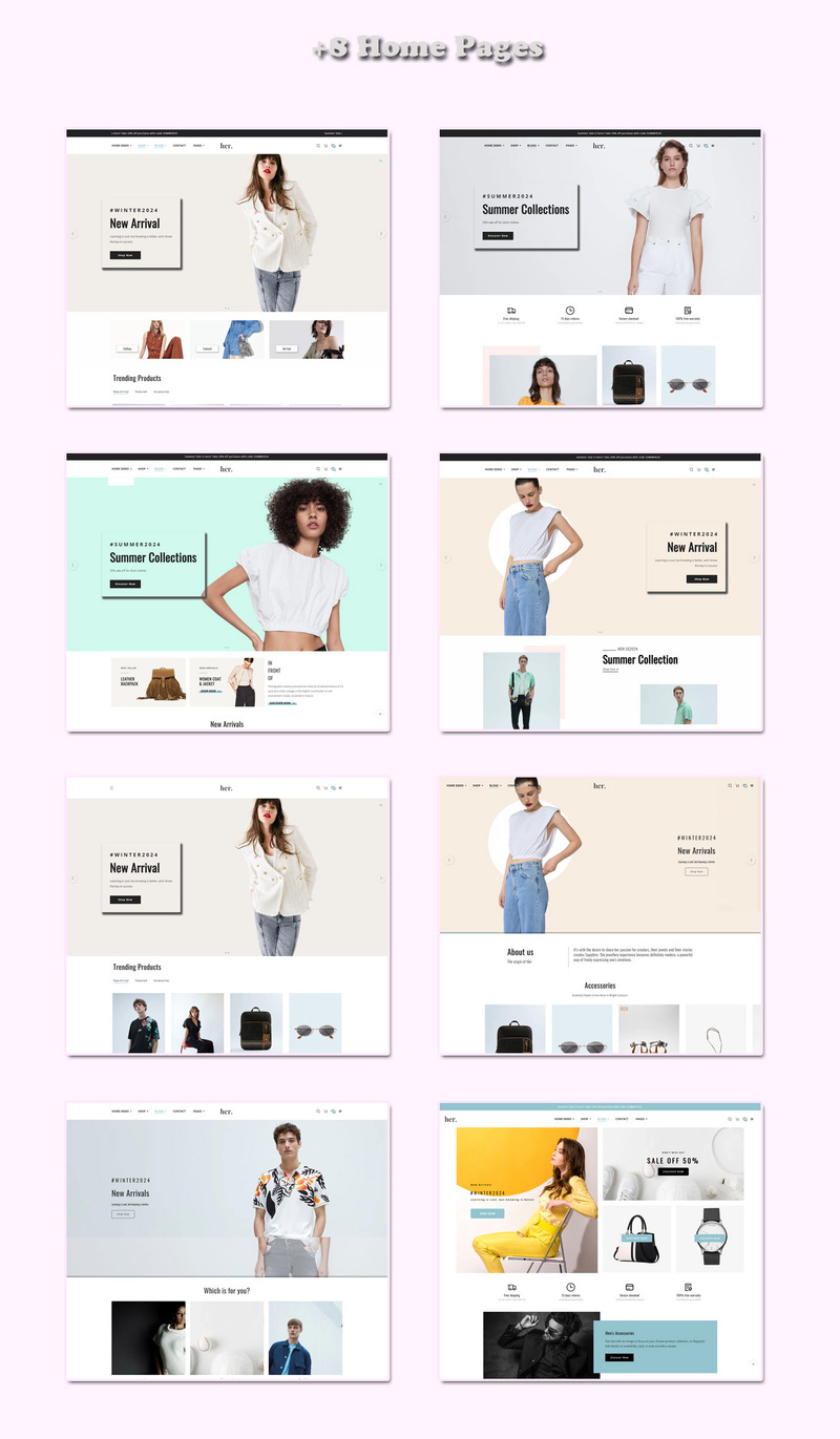 Her Fashion Store - Thème Shopify réactif polyvalent - Caractéristiques de l’image 1