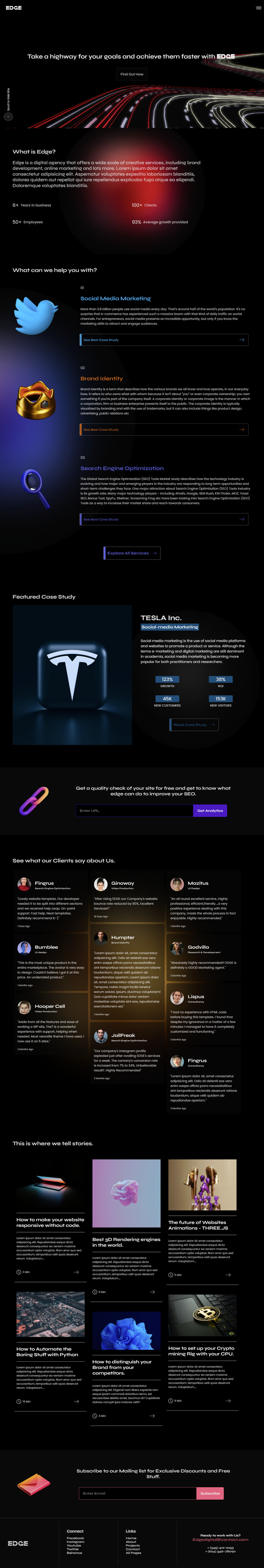 EDGE - Modelo de página de destino da agência - Features Image 1